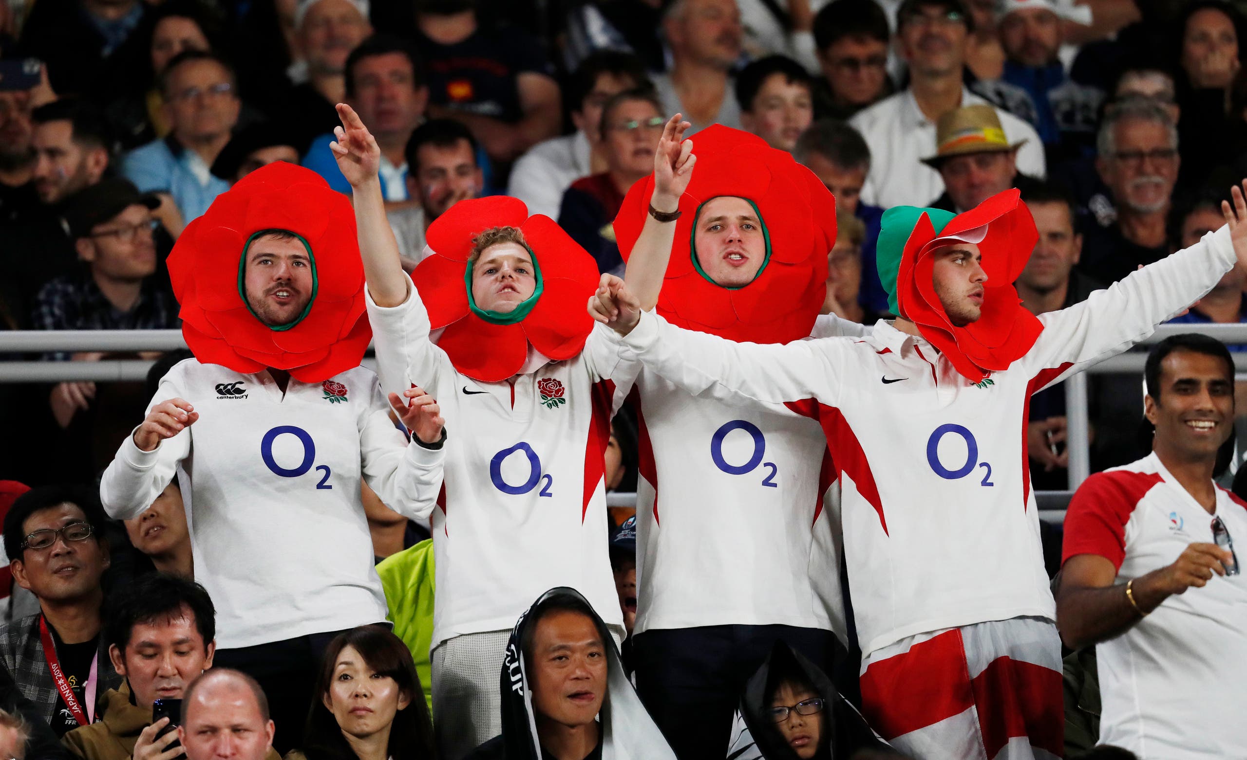 England fans against New Zealand in Rugby World Cup 2019 - Reuters