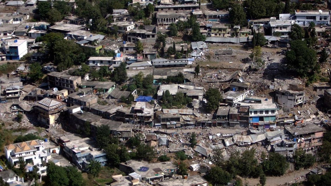 An aerial view showing part of Bagh, in Pakistani Kashmir. (AP)