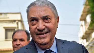 Former Algerian prime minister Ali Benflis, who heads the Avant Garde of Freedom party, arrives at a meeting of opposition figures in Algiers on February 20, 2019. (File photo: AFP)