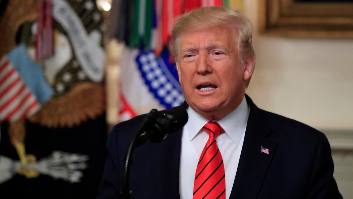 Donald Trump speaks on al-Baghdadi death. (AP)