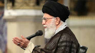 A handout picture provided by the office of Iran Supreme Leader on April 30 2018 shows Ayatollah Ali Khamenei AFP