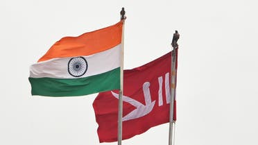 Jammu Kashmir flag India flag - AFP