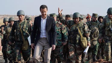 Syrian President Bashar al Assad visits Syrian army troops in war-torn northwestern Idlib province. (Reuters)