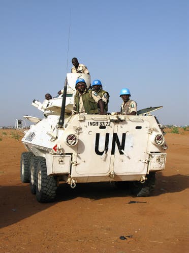 Peacekeeping soldiers of the hybrid United Nations - African Union Mission in Darfur (UNAMID) go on a patrol in the Nyala area of South Darfur. (AFP)