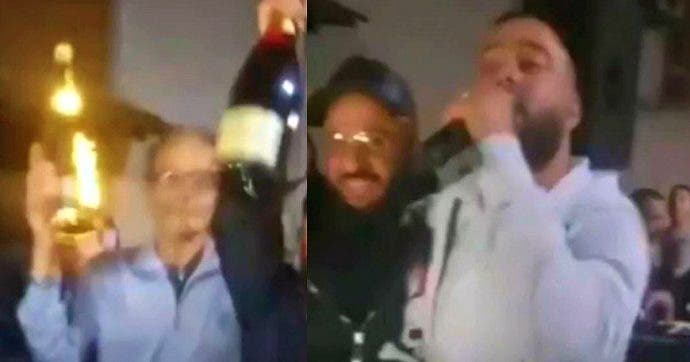 المغني يحتفل بإطلاق سراح زعيمي المافيا