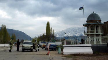 Uzbek soldiers search a car at a checkpoint on the border with Kyrgyzstan, in the Fergana Valley Uzbekistan , a region that embraces three countries, Tajikistan, Uzbekistan and Kyrgyzstan. (AP)
