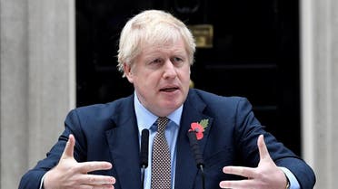 British Prime Minister Boris Johnson makes a statement to announce the general election at Downing Street in London. (File photo: Reuters)