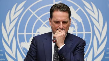 Pierre Krahenbuhl, Commissioner-General of the United Nations Relief and Works Agency for Palestine Refugees in the Near East (UNRWA), attends a news conference in Geneva. (File photo: Reuters)