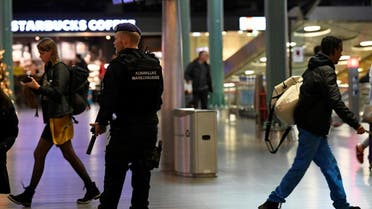 Dutch police patrol at Amsterdam's Schiphol airport after a suspicious incident proved to be a false alarm. (Reuters)