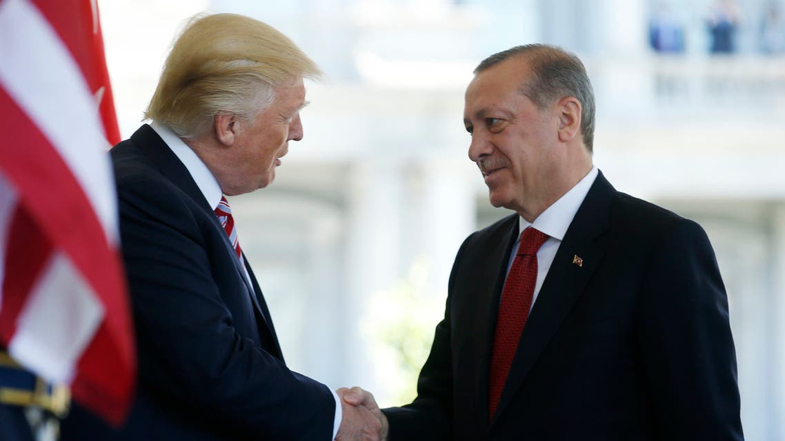 لقاء سابق بين ترمب وأردوغان بواشنطن في مارس 2017