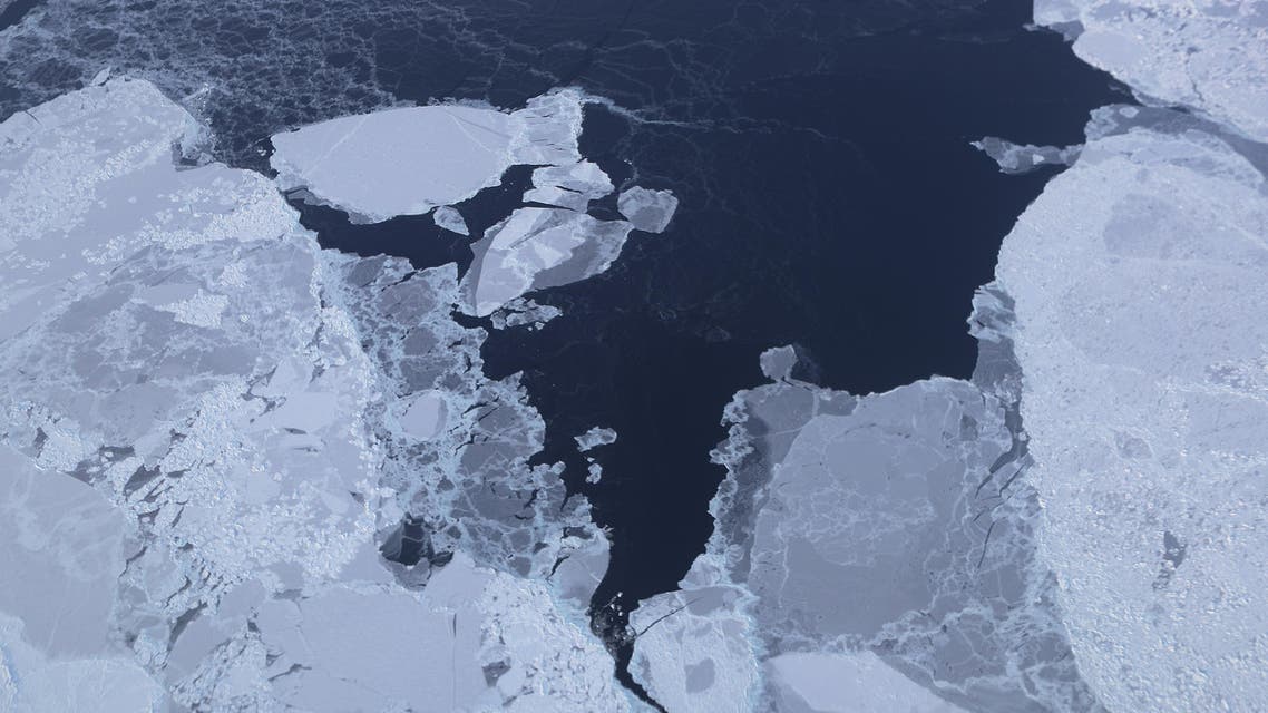 Sea ice is seen from NASA's Operation IceBridge research aircraft off the northwest coast on March 30, 2017 (AFP)