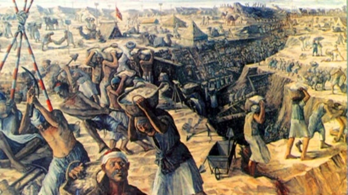 قناة السويس 150 سنة حفرها مليون مصري مات 120 ألفا منهم