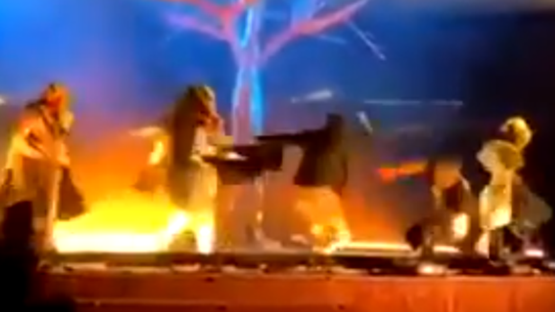 Man runs on stage and stabs three performers in Riyadh (Screengrab)