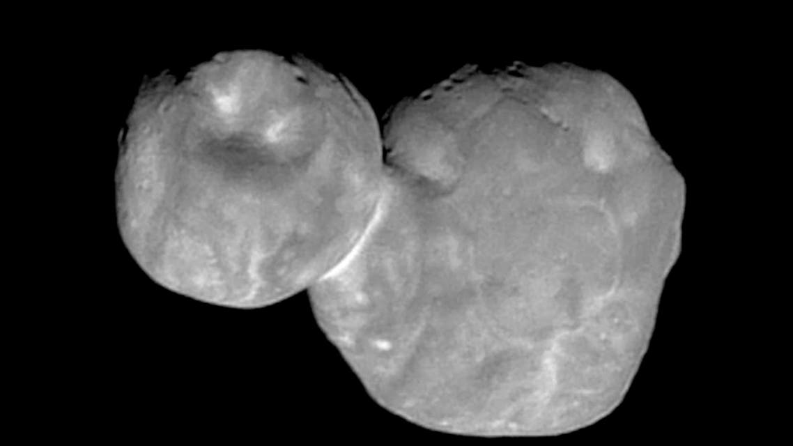 the Kuiper belt object originally called "Ultima Thule," about 1 billion miles beyond Pluto, encountered by the New Horizons spacecraft. (AP)