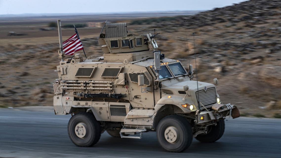 AFP a convoy of US military vehicles drives near the town of Tal Tamr in the northeastern Syrian Hasakeh province on the border with Turkey, on November 10 2019
