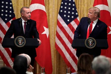 President Donald Trump speaks during a news conference with Turkish President Recep Tayyip Erdogan at the White House on Nov. 13, 2019, in Washington. (AP)