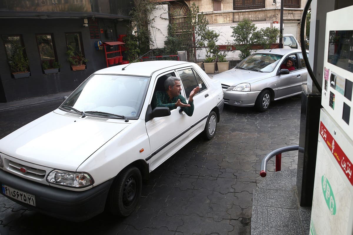 Cars queue at a petrol statio in Tehran, Iran on November 15, 2019. (File photo: Reuters)