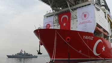 سفينة تركية في اسطنبول استعداداً للانطلاق للتنقبي غت الغاز