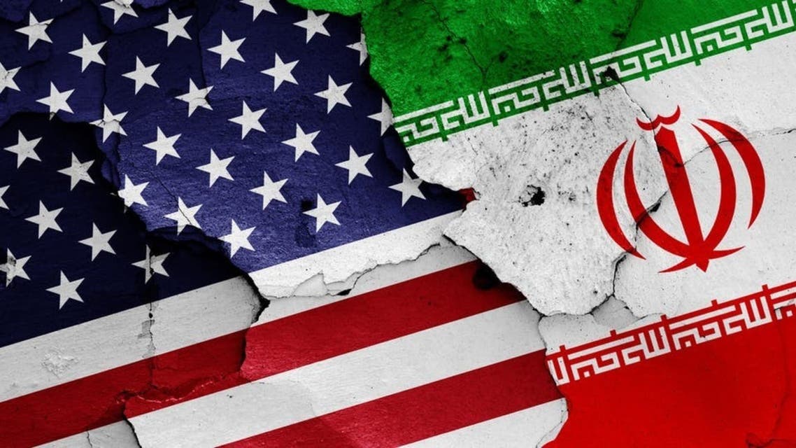 پرچم آمریکا و ایران