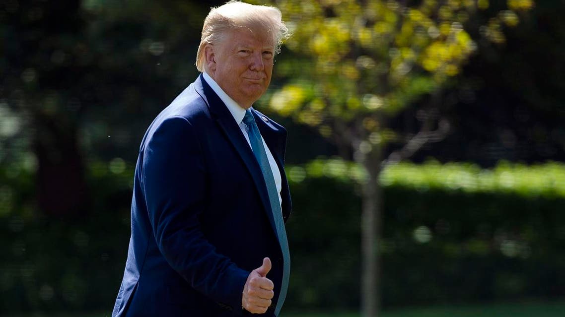 US President Donald Trump returns to the White House in Washington, DC after his annual visit to Walter Reed National Military Medical Center on October 4, 2019. (File photo: AFP)
