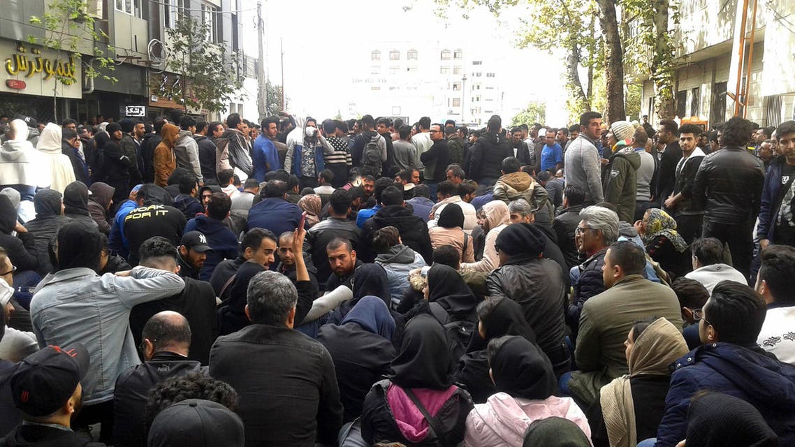 Iran protest in Sari, November 15 - AP