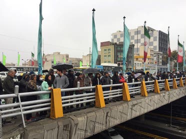من الاحتجاجات التي عمت إيران في نوفمبر 2019