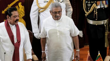 Gotabaya Rajapaksa President of Sri Lanka being sworn in on November 21, 2019 - Reuters