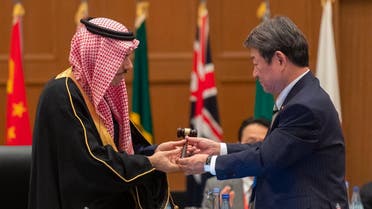 Saudi Arabia’s Minister of Foreign Affairs Prince Faisal bin Farhan was officially handed over the Group of 20 baton from Japan’s Foreign Minister Toshimitsu Motegi at a ceremony on Saturday in Nagoya, signaling the Kingdom’s G20 presidency of the 2020 summit, which is to be hosted Riyadh. (TWITTER)