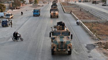 AFP TURKEY Turkish military reinforcements are pictured driving through Khan al-Sobol, 10 kms south of Saraqeb in Syria northern Idlib province on November 13 2019