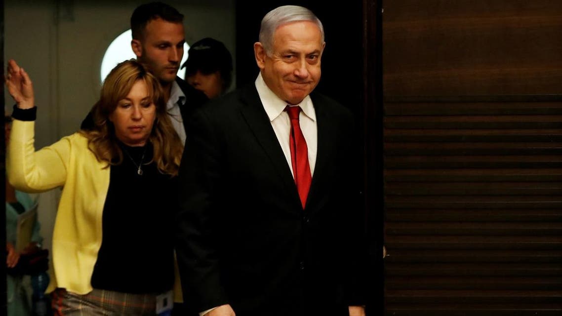 Israeli Prime Minister Benjamin Netanyahu arrives to deliver a statement during a news conference in Jerusalem, on September 18, 2019. (Reuters)