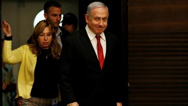 Israeli Prime Minister Benjamin Netanyahu arrives to deliver a statement during a news conference in Jerusalem, on September 18, 2019. (Reuters)