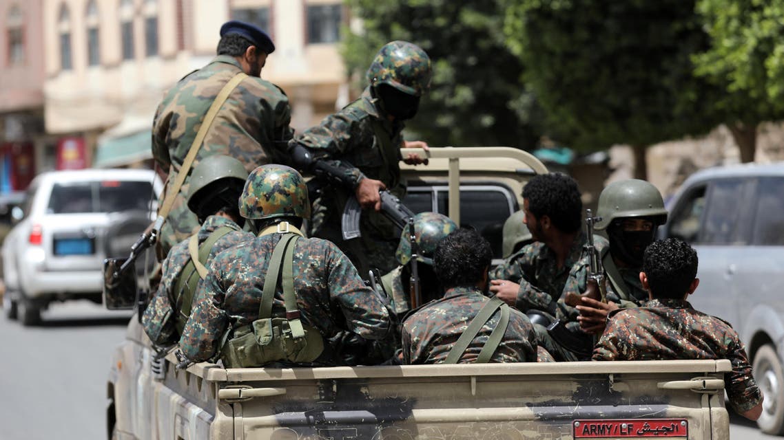 Houthi fighters in Sanaa, Yemen October 31 - Reuters.jpg