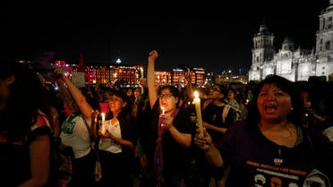 Women in mexico city hold protests against gender based violence on November 25 2019 (AP)