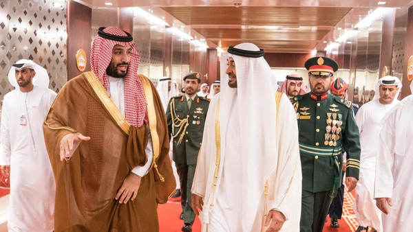 Saudi Crown Prince welcomed to UAE in official visit