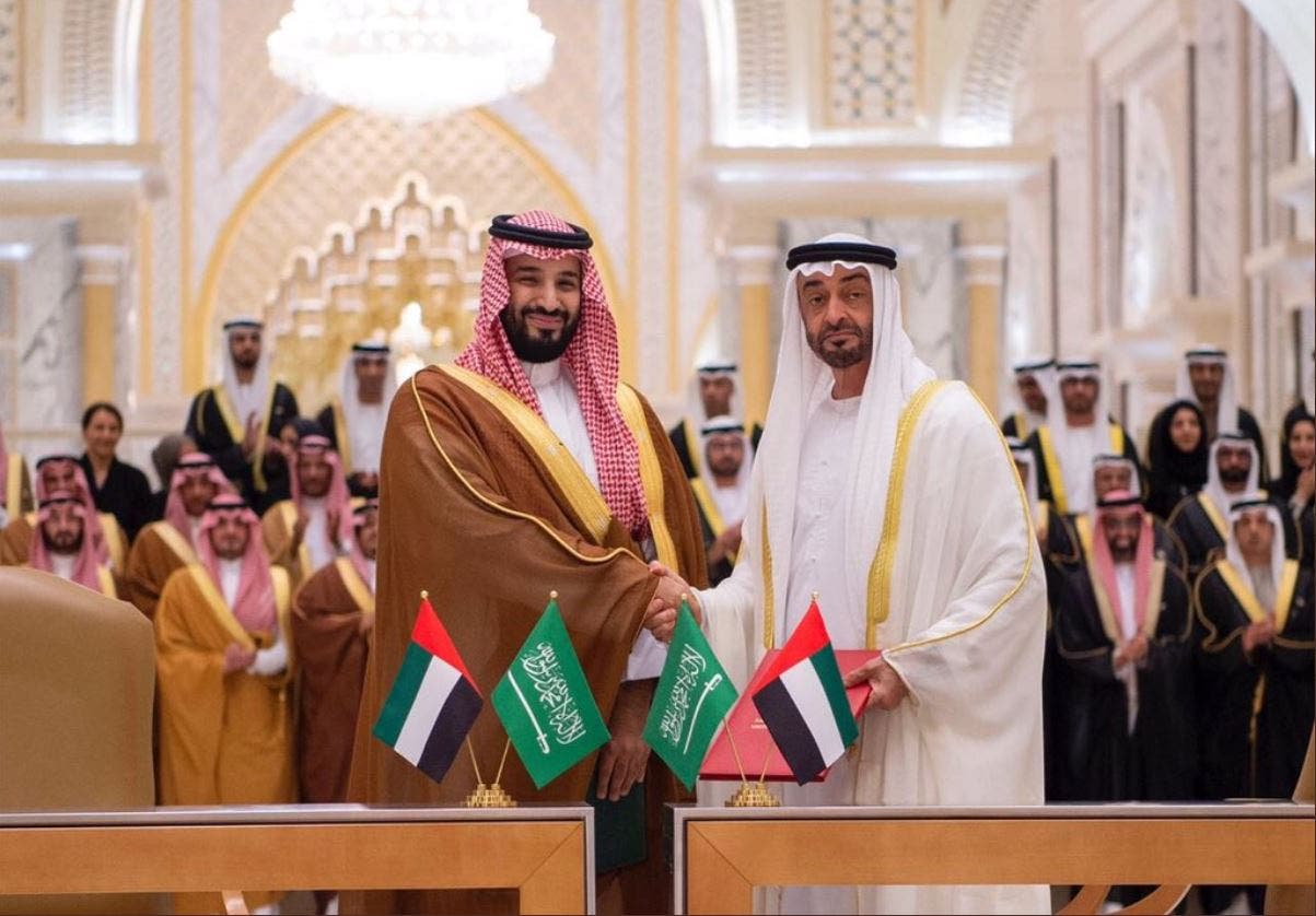 Саудовская аравия на арабском. Принц Мохаммед Бин Нахайян. Шейх Салман Аль Сауд. Король Абу Даби Мухаммед. Мухаммед Бин Зайед кронпринц Абу-Даби.