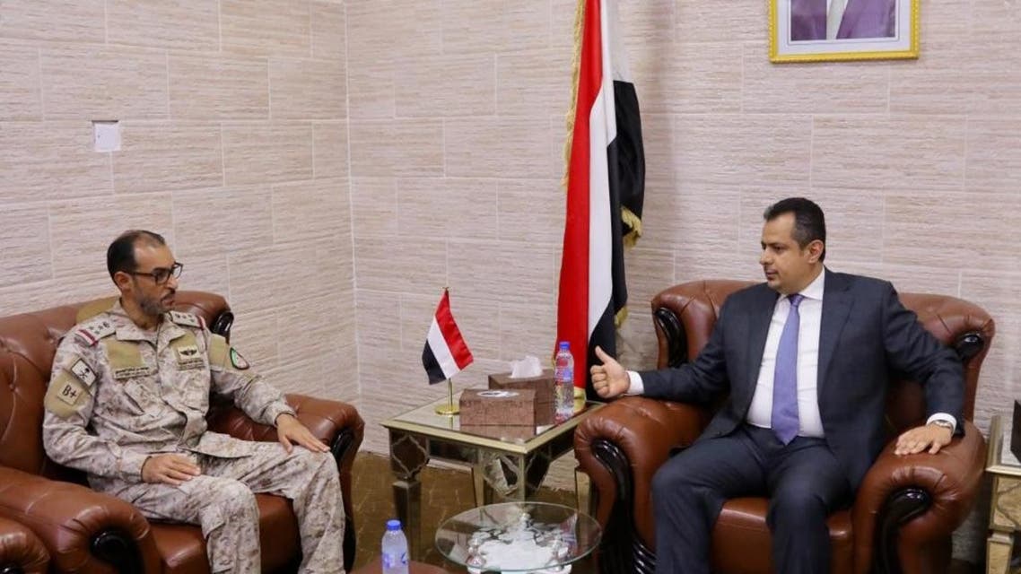 معين عبدالملك وقائد قوات التحالف
