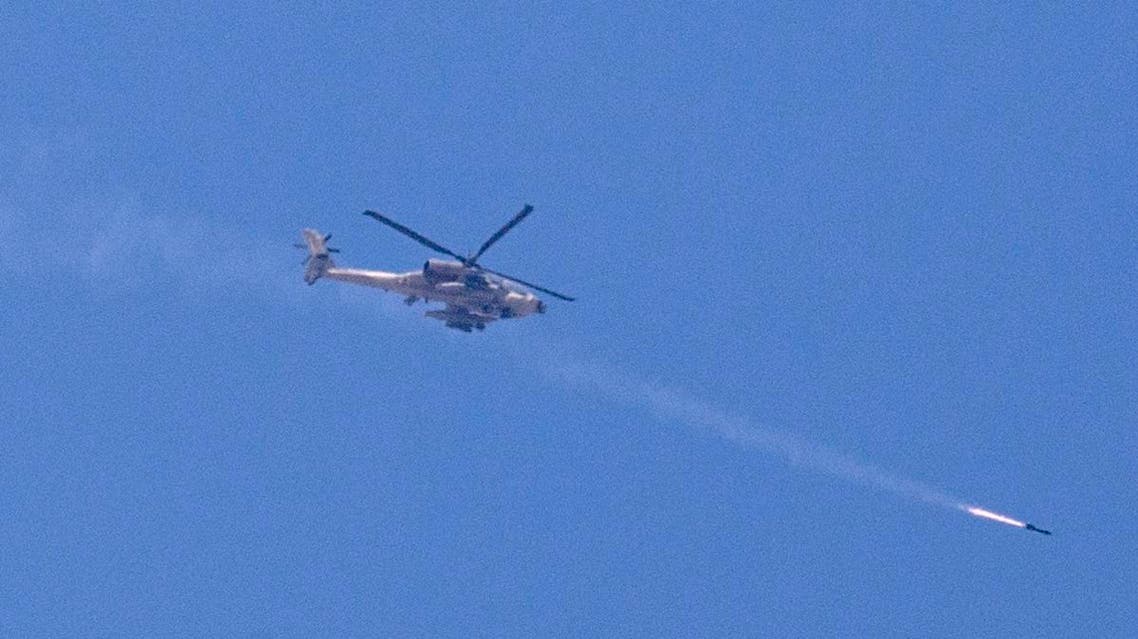 An Israeli Apache helicopter shoots a missile over the Gaza Strip as seen from Israel's border with Gaza on July 8, 2014. (File photo: AFP)