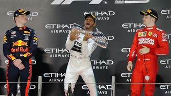 هاميلتون يتوج بطلاً لسباق فورمولا 1 في أبوظبي