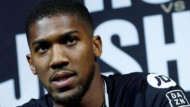 Boxer Anthony Joshua speaks at a news conference ahead of his heavyweight boxing title rematch against Andy Ruiz Jr. in New York, on September 5, 2019. (Reuters)