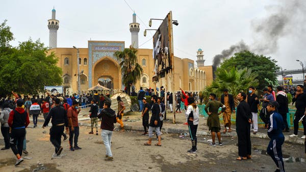 العراق.. اشتباكات بين الأمن والمتظاهرين في النجف