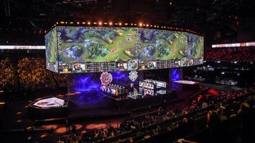 The League of Legends videogame world championship final, held on November 10, 2019 at the AccorHotels Arena in Paris. (AFP)