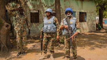 Ghanaian peacekeepers of the United Nations Mission in South Sudan (UNMISS) patrol on March 7, 2018. (File photo: Reuters)