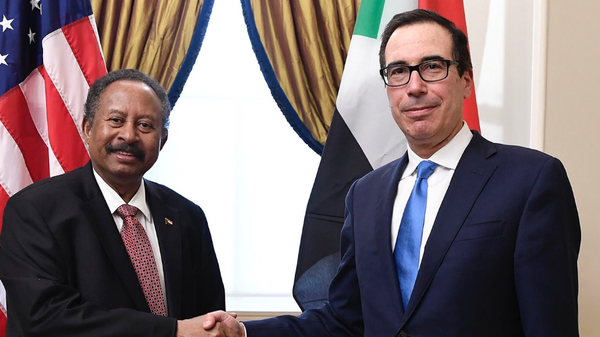 السودان.. تفاصيل لقاء حمدوك بوزير الخزانة الأميركي