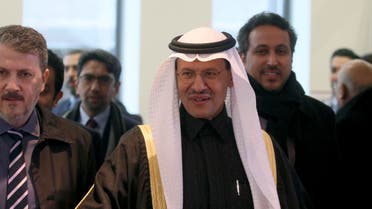 Prince Abdulaziz bin Salman Al-Saud, Minister of Energy of Saudi Arabia, arrives for a meeting of the Organization of the Petroleum Exporting Countries, OPEC at their headquarters in Vienna, Austria, Thursday, Dec. 5, 2019. (AP Photo/Ronald Zak)