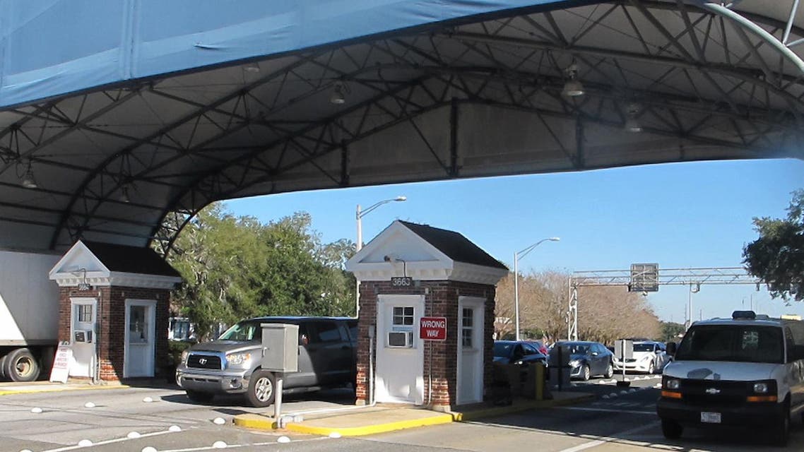 In this Jan. 29, 2016 photo shows the entrance to the Naval Air Base Station in Pensacola, Fla. (AP)