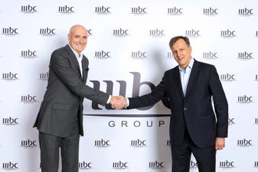 MBC Group former CEO Sam Barnett and new CEO Marc Antoine d'Halluin-Dec. 2019-Main
