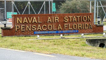 A general view of the atmosphere at the Pensacola Naval Air Station following a shooting on December 06, 2019 in Pensacola, Florida. (AFP)