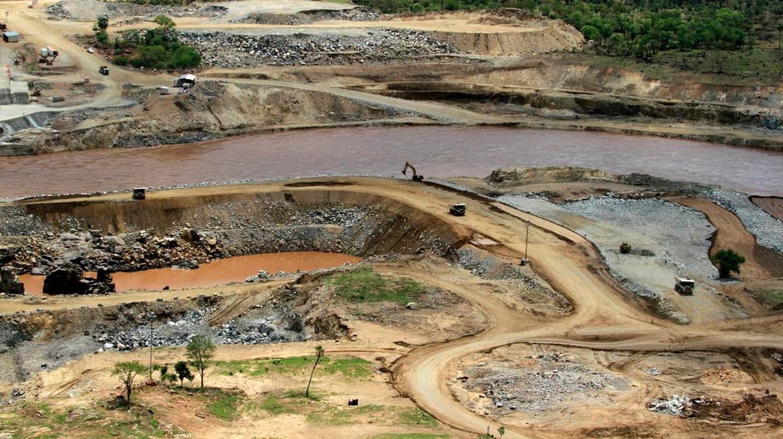 The Blue Nile River flows near the site of the planned Grand Ethiopian Renaissance Dam near Assosa, Ethiopia. (AP)