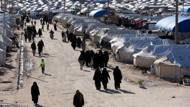 Women walk through al-Hol displacement camp in Hasaka governorate, Syria. (File Photo: Reuters)