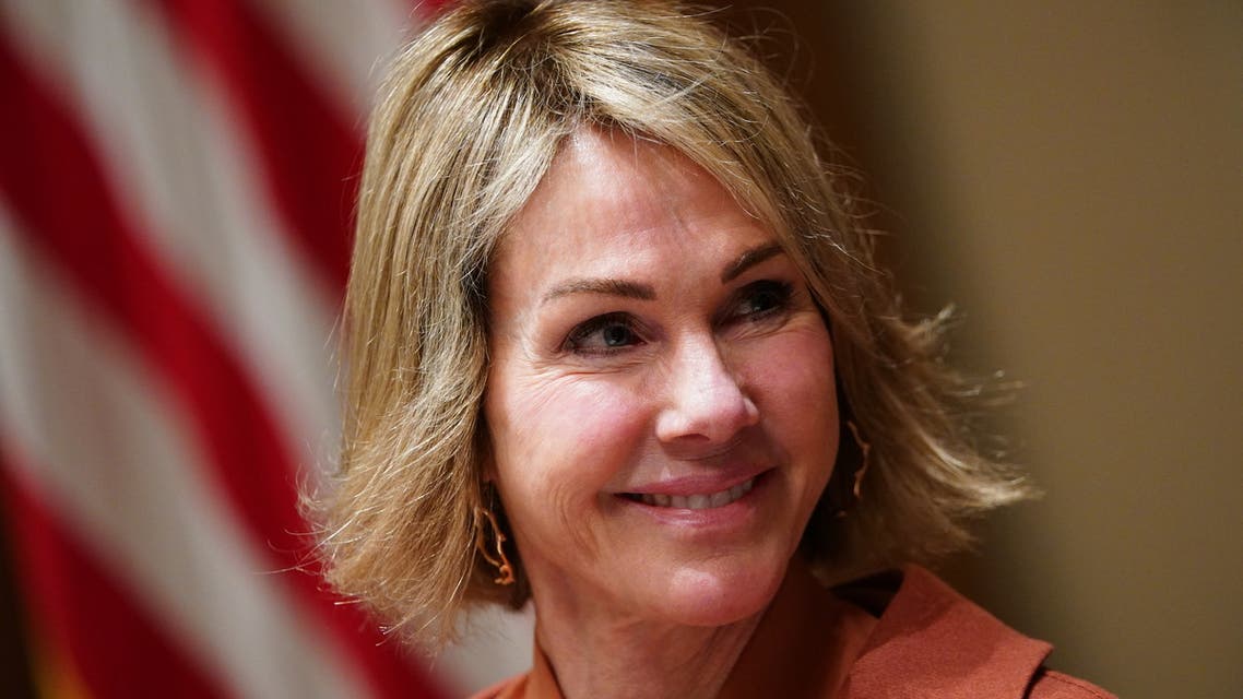 US Representative to the UN Kelly Craft attends a luncheon with the UN Security Council permanent representatives in the Cabinet Room of the White House in Washington, DC, on December 5, 2019.